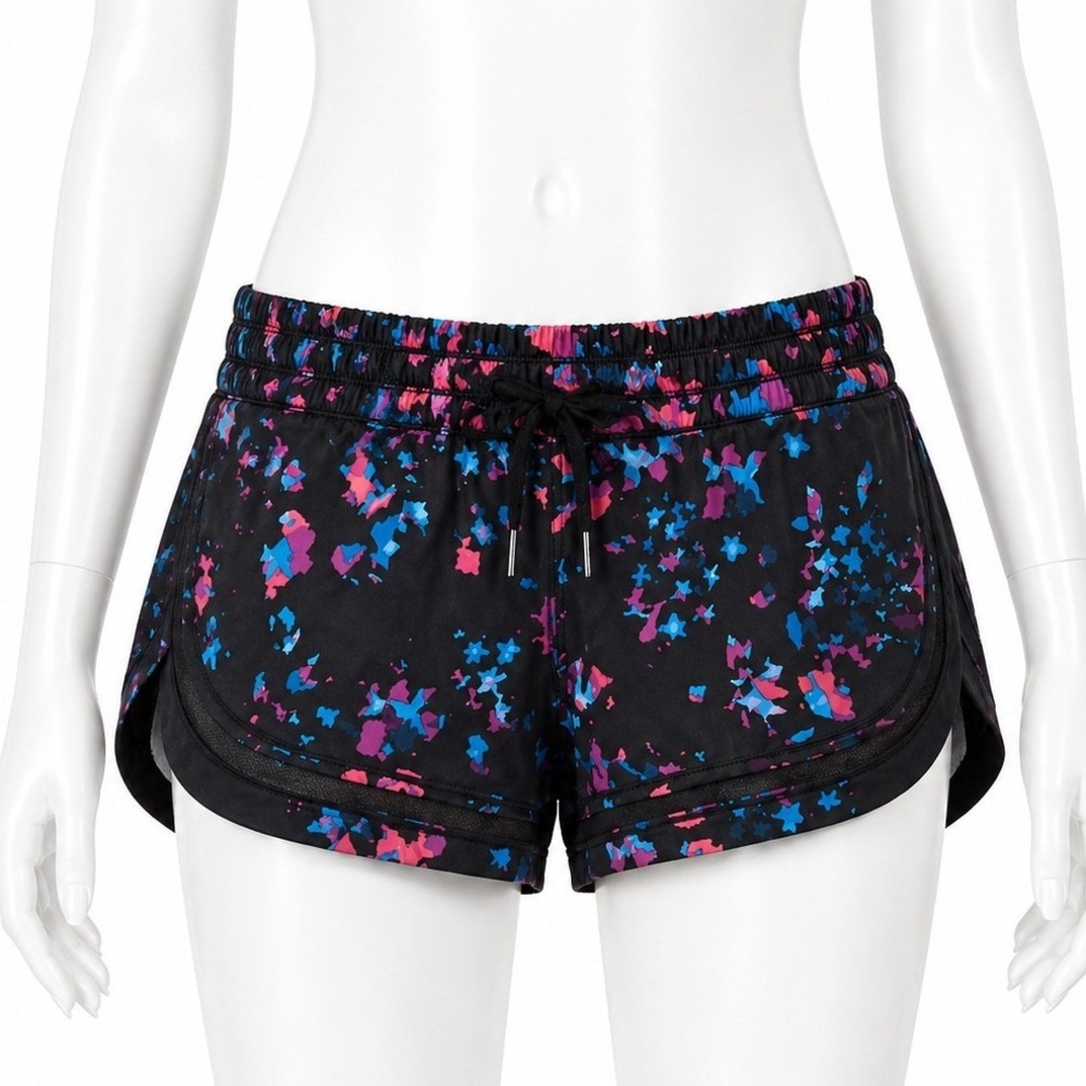Lululemon Make A Move Shorts Women's 4 Dandy Digie Pattern 2.5" Gym Active